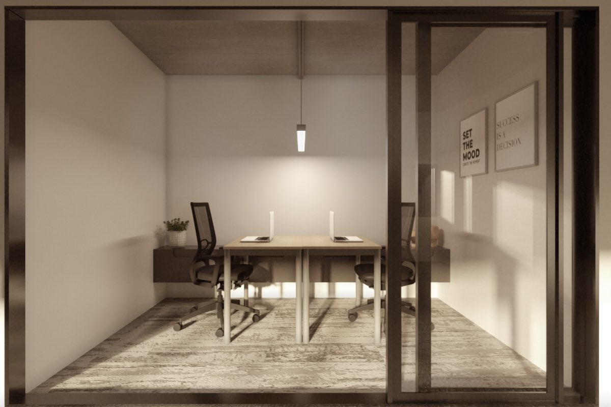 sala para duas pessoas